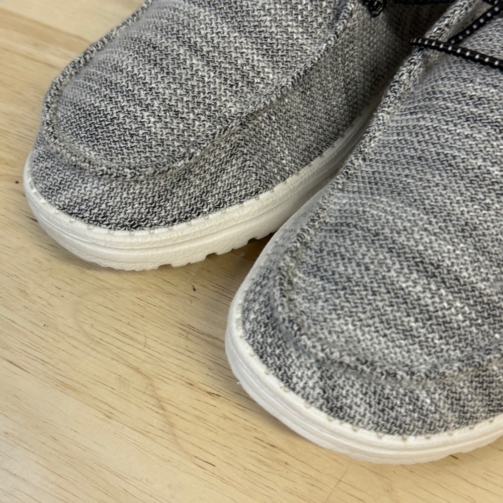 Hey Dude Wendy Stretch Yin Yang Grey Knit Slip On Loafer Shoe 121413351 Womens 9 - Picture 7 of 16